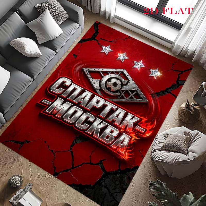 Spartak Moscow Blaze Carpet Rug for Living Room Bedroom Home Sofa Decoration,Kids play Nonslip Floor Mat