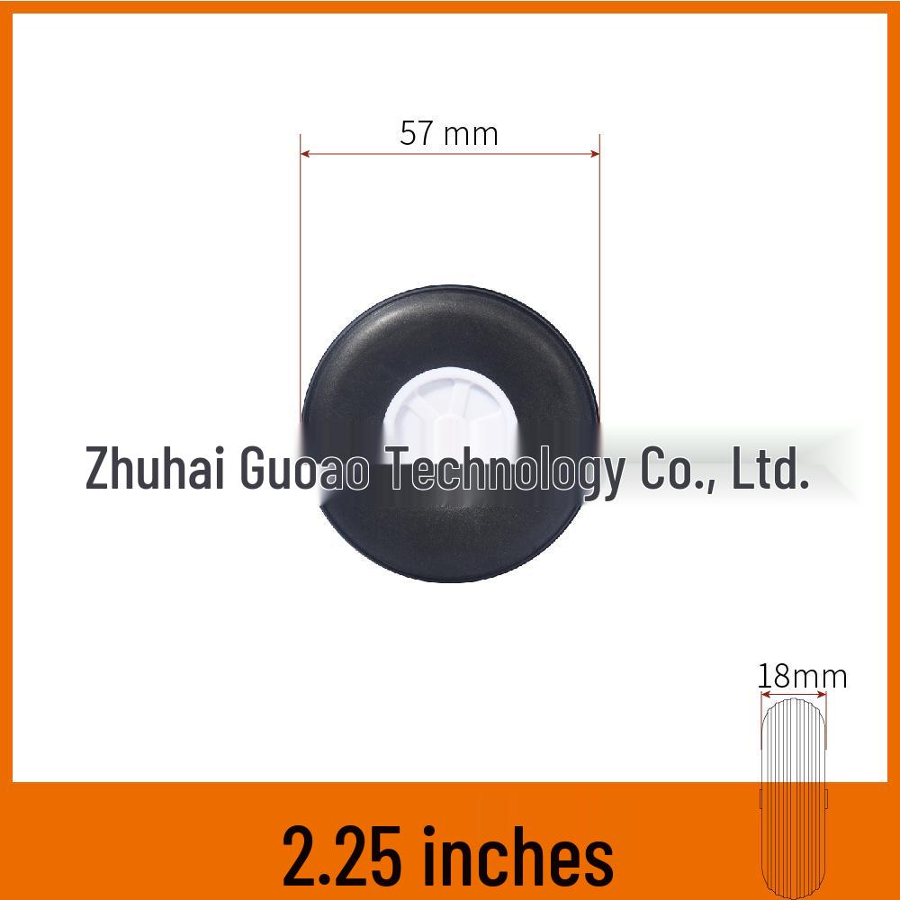 Realistic 20-127mm PU Tires & Sponge Wheels for Fixed-Wing RC Model Aircraft