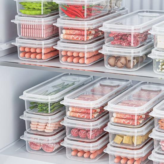 1/3/6Pcs Food Fruit Storage Box Multiple Compartments BPA Free Transparent Design Portable Refrigerator Freezer Organizer