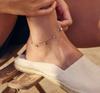 2023 Classic Simple 3mm Cz Drop Charm Beautiful Girl Women Beach Party Jewelry Silver Anklet Designs