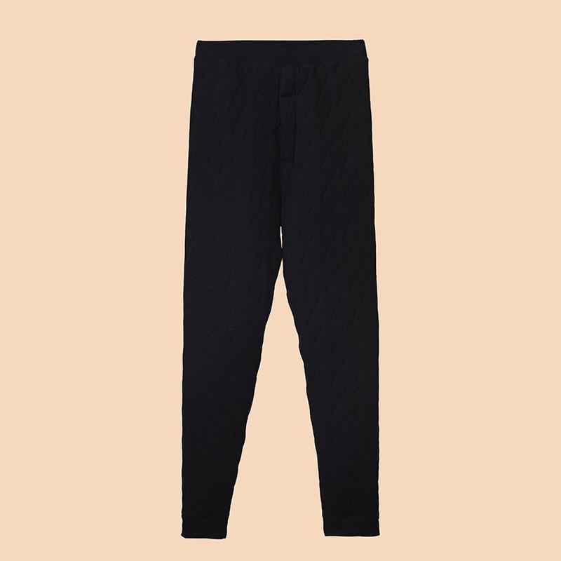 Set de lenjerie termică pentru bărbați: Bumbac super gros, cu trei straturi, cu căptușeală de catifea pentru protecție împotriva frigului de iarnă (600g)