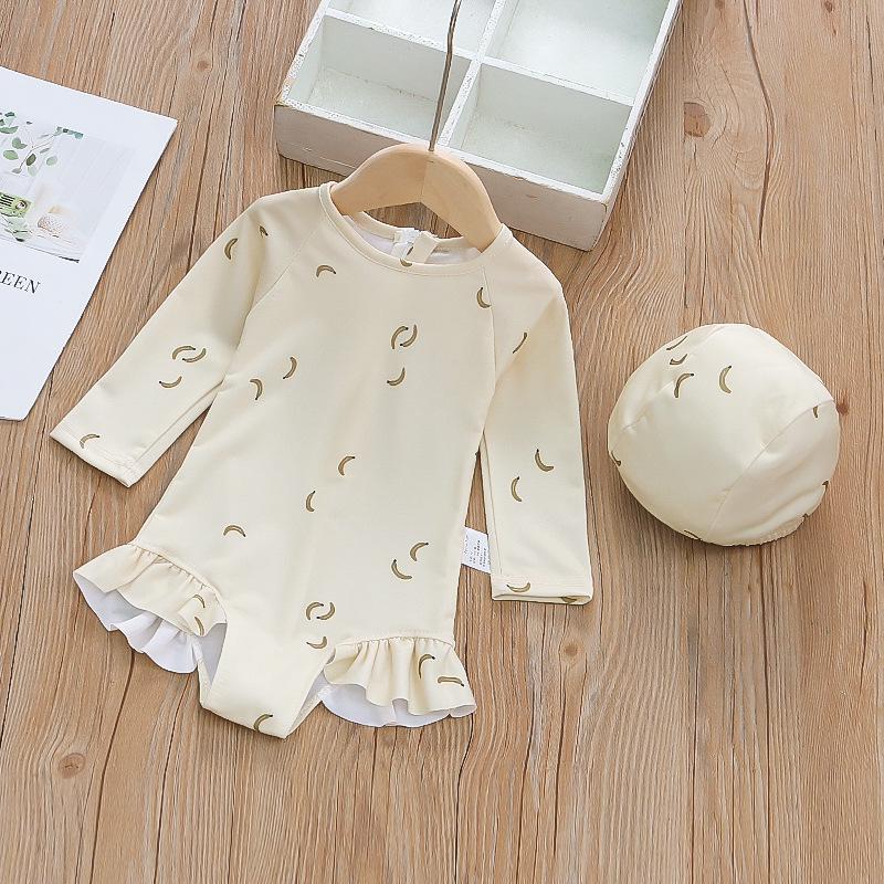 

Korean Style Lace Girls One-Piece Swimsuit - Small to Medium Sizes 100 cm