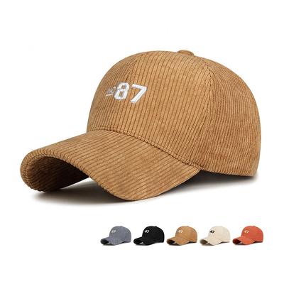 Autumn Winter C Vintage Corduroy Baseball Caps for Unisex