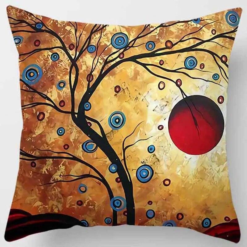 Abstract Painting Collection Design Pillowcase Home Office Decor Square