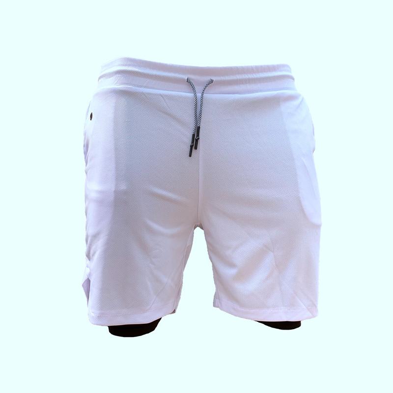 Men's Running Shorts 2-in-1 5/5 Quick Drying Fitness Straight Leg Mid Length Pants