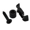 Musiclily Pro 16mm Corrugated Steel String Guide for Stratocaster Electric Guitars and Black Basses,