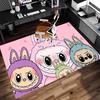 1pc labubu Print Area Rug - Soft, Washable Non-Slip Indoor Mat for Office Chairs, Living Room, Home Office Decorative Rug