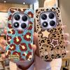 For Redmi Note 13 14S 14 Pro Plus 5G 14C A3 13C Poco X7 Pro Phone Case Leopard Feather Gauze Rainbow Butterfly Bumper Hard Cover