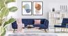 Picture Posters In a Frame 53x73cm Diptych Set of 2 Pictures Abstract Boho P2063