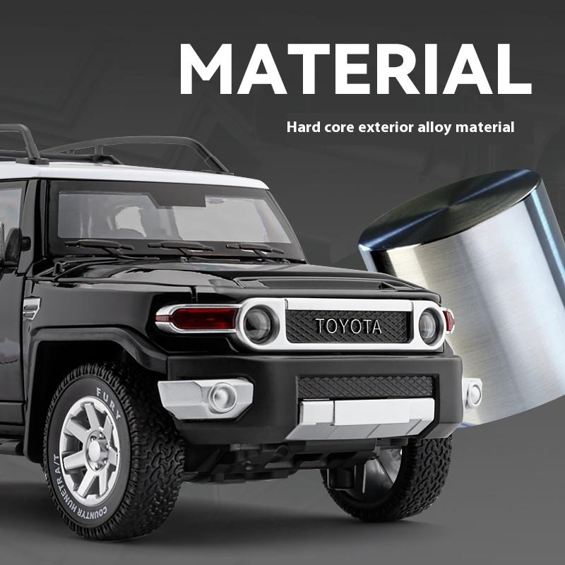 1/24 Scale TOYOTA FJ Cruiser Off-Road SUV Alloy Metal Diecast Model Car High Quality Decorative Trendy Ornaments Gifts Box for Friend