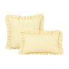 30x50cm Plaid Cushion Cover Square Shape Piping Pillowcase Ruffled Cushion Cover  Living Room Decor