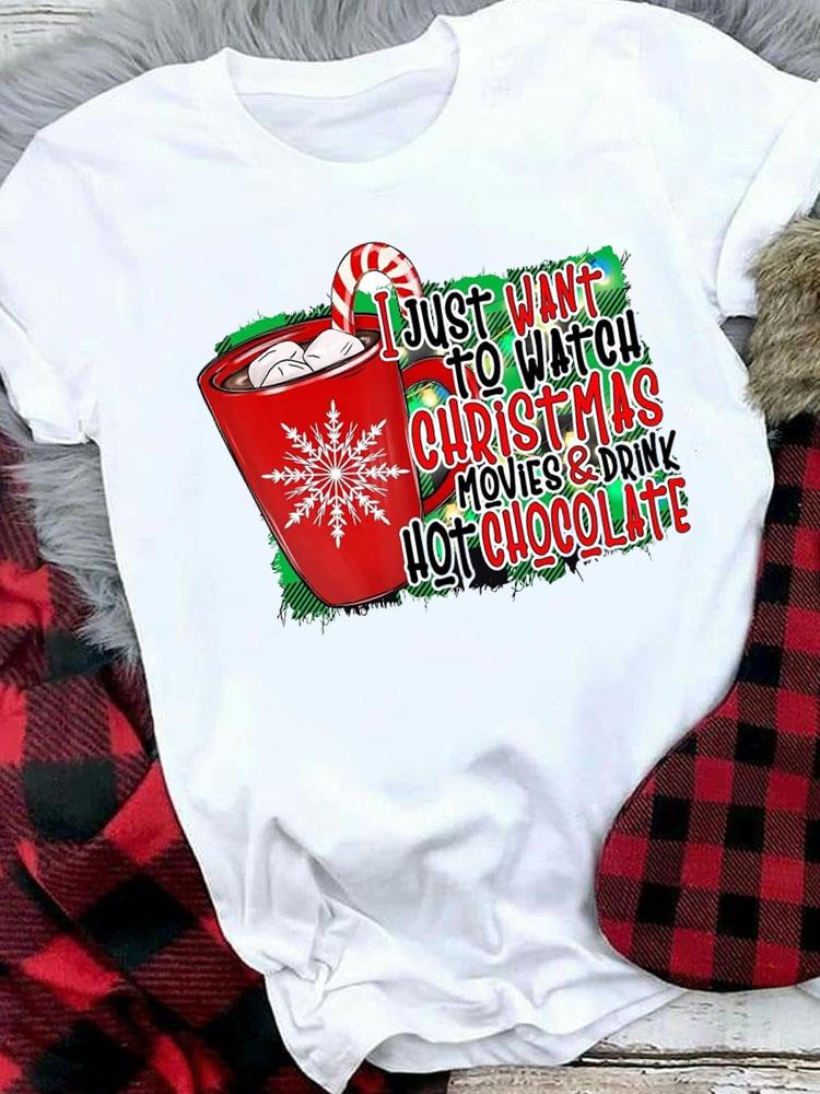 (Asian Size) Plaid Tree Style Cute Merry Christmas Tee Top Festival   New Year Holiday Casual  Lady Short Sleeve Fashion Women Print Graphic T-shirts