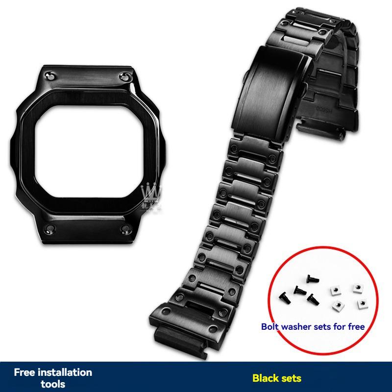 DW-H5600 Metallgehäuse+Armband Für Casio 3516 DW-H5600 Armband H5600 Stahlgehäuse Metallarmband für Herren H5600 MOD-Kit Zubehör