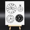 Watch Time Clock Transparent Silicone Stamp Seal Card Making Scrapbooking