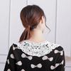 Autumn Women's Chiffon Fake Collar Ladies Detachable Lace Floral False Collar Blouse Top Women Doll Collars Clothes Decor