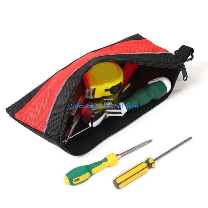 Y5GD Compact Oxford Fabric Tool Bag For Electricians Zippered Tool