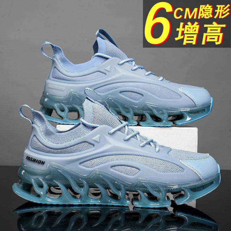 2025 blade men's shoes autumn 2025 new sports leisure running men's black large size heightening dad trendy shoes