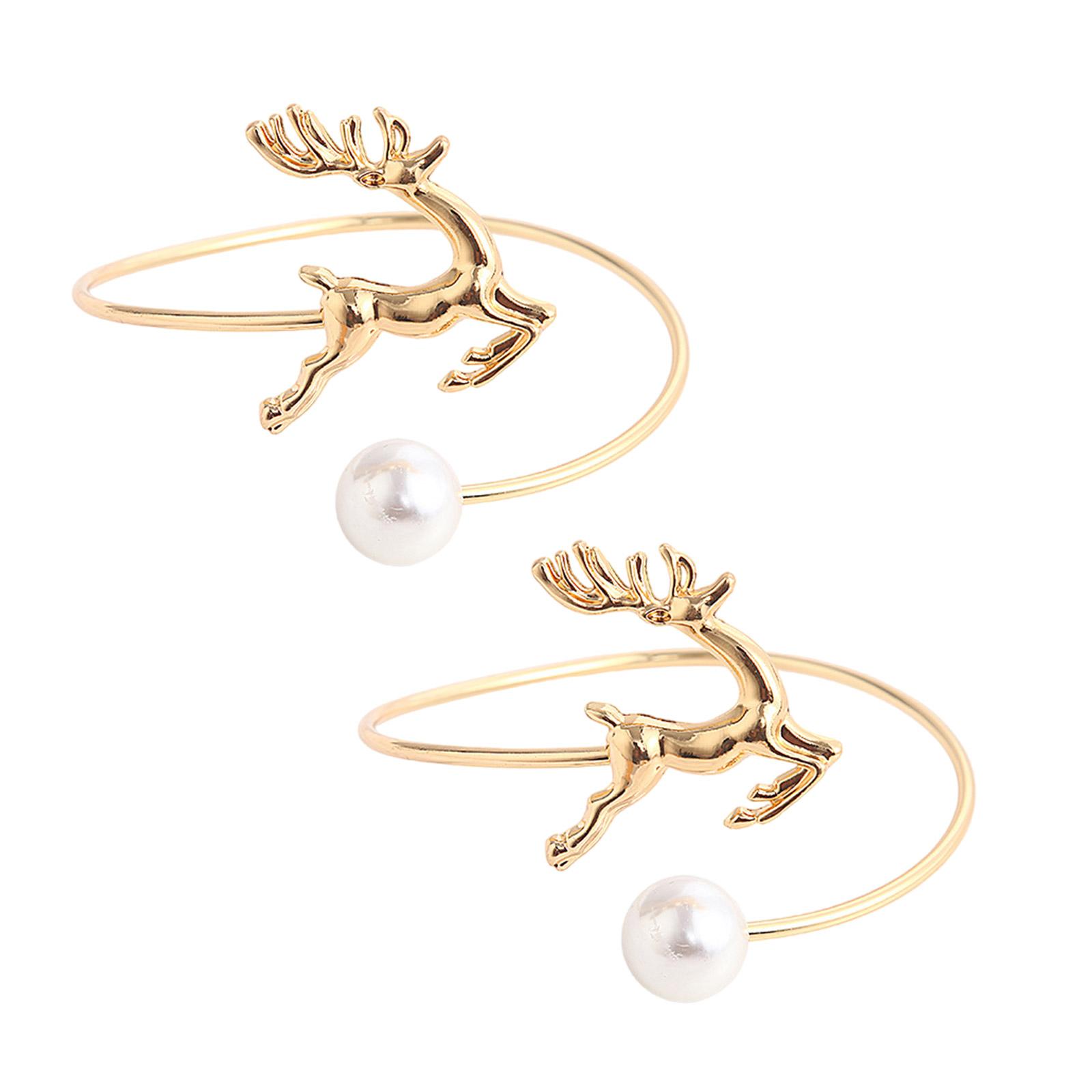 

Set of 2 Elegant Curtain Ties ELegant Metal Deer Curtain Holdbacks Drapes Curtain Ties for Window Treatment золотой