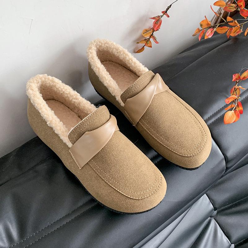 

Мода Модные универсальные новые осенне-зимние теплые женские хлопковые туфли повседневные удобные нескользящие на мягкой подошве женские туфли 35 хаки