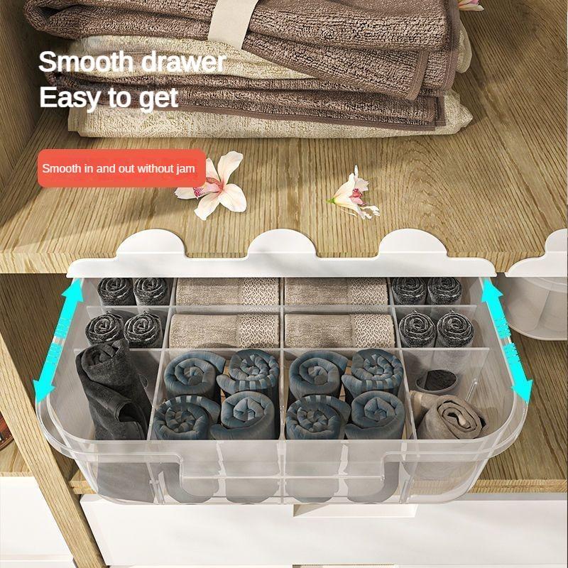 Drawer Type Underwear Panties Socks Storage Box Household Multi-function Compartment Storage and Organization Box
