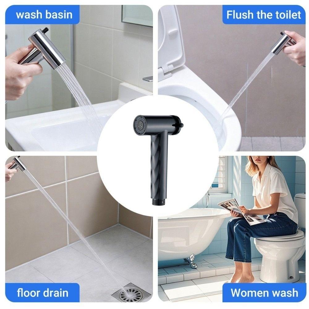 High Pressure Bidet Sprayer Plastic Toilet Sprayer Portable Water Sprayer Modern Bathroom
