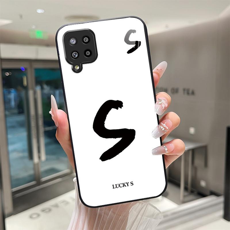 

Phone Case For Samsung A42 5G Covers Lucky Initial Letters Protective Case For Samsung Galaxy A 42 Tempered Glass Soft TPU Funda Samsung A42 5G