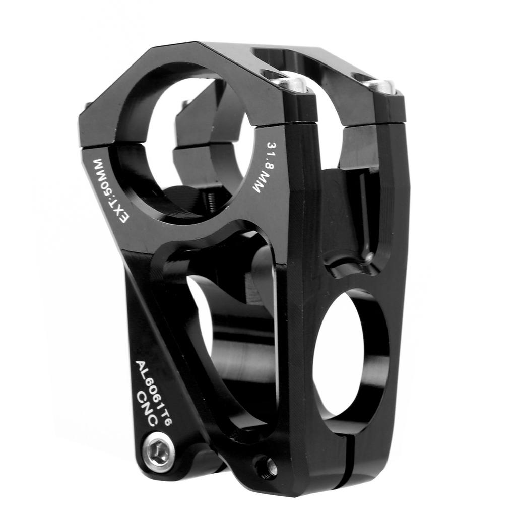 WAKE Bicycle Stem 31.8mm 50mm Mountain Bike Aluminum Alloy Short Handlebar Stem for Road BikeBlack