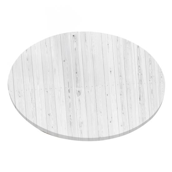Round Table Cover 47.24" Washable Tablecloth with Elastic Edge 3D Stain-Resistant Table
