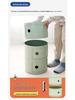 Haitian Nordic Modern White Minimalist Round Bedside Table