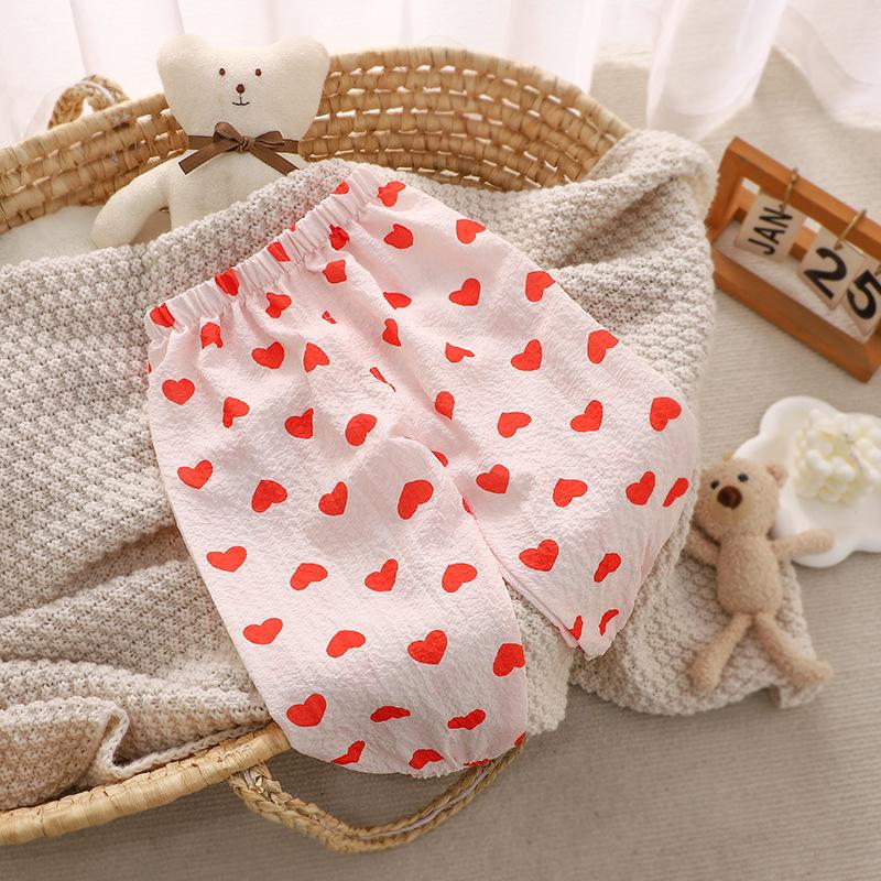 

Летние брюки от комаров для девочек Легкие, дышащие и свободного кроя Детские повседневные джоггеры для игр 80