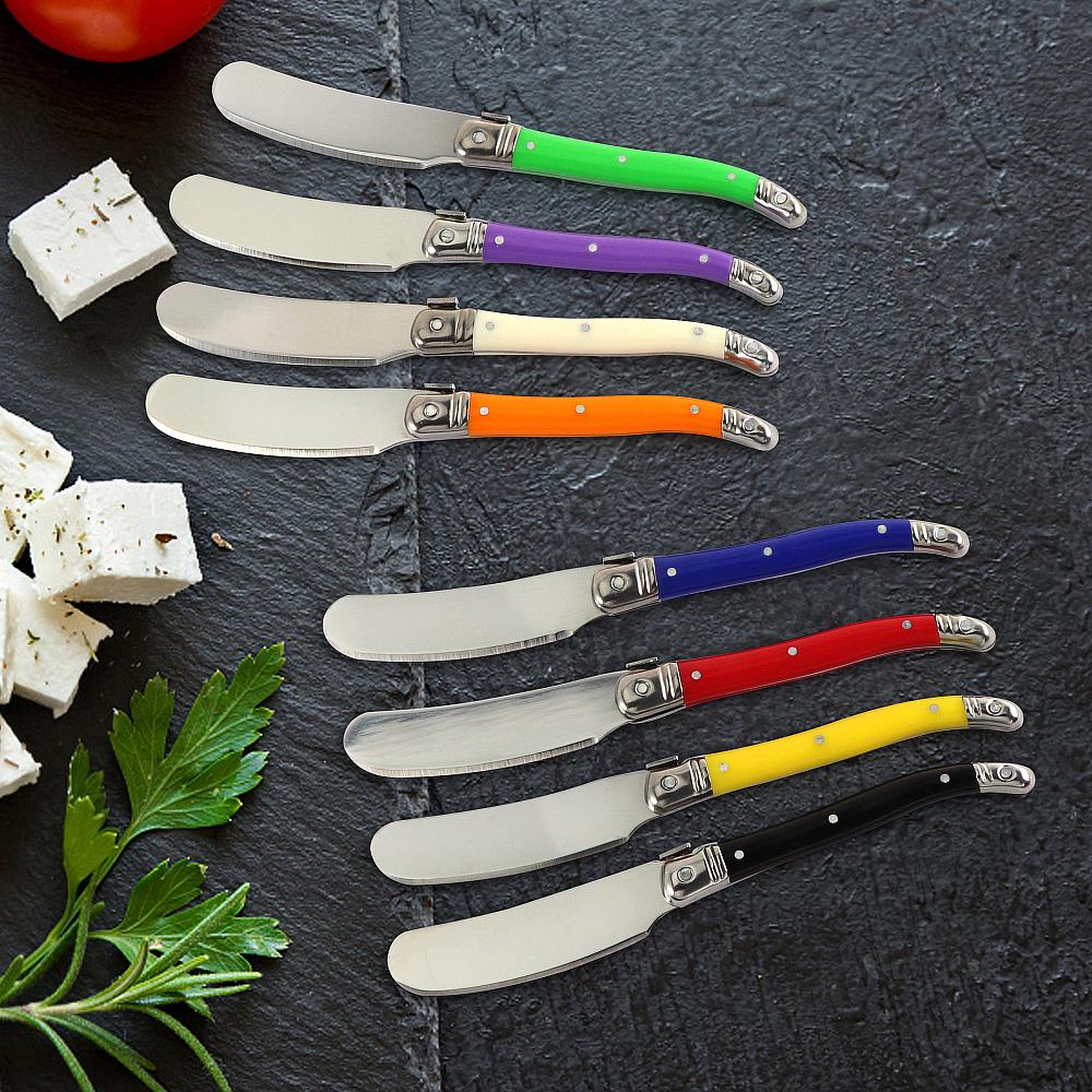 8Pcs Colorful Cheese Knife Set Butter Spatula Knife Cheese slicer Cream Jam spreader Dessert cutting knife Baking tool