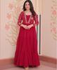 Women Designer Designer Anarkali Gown With Embroidery Sequence Work Suit Dress