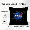 N-NASA S-space Pillow Case Plush Fabric Soft Pillowcase Double Sided Print Sofa Cushion Cover Throw Pillow Cover