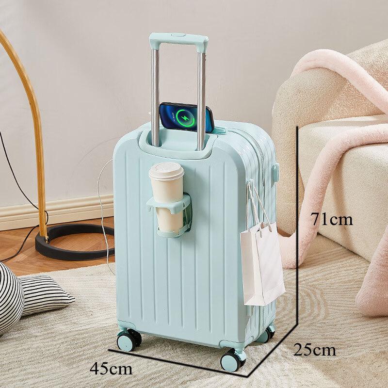 Oumanfei USB Charging Spinner Suitcase