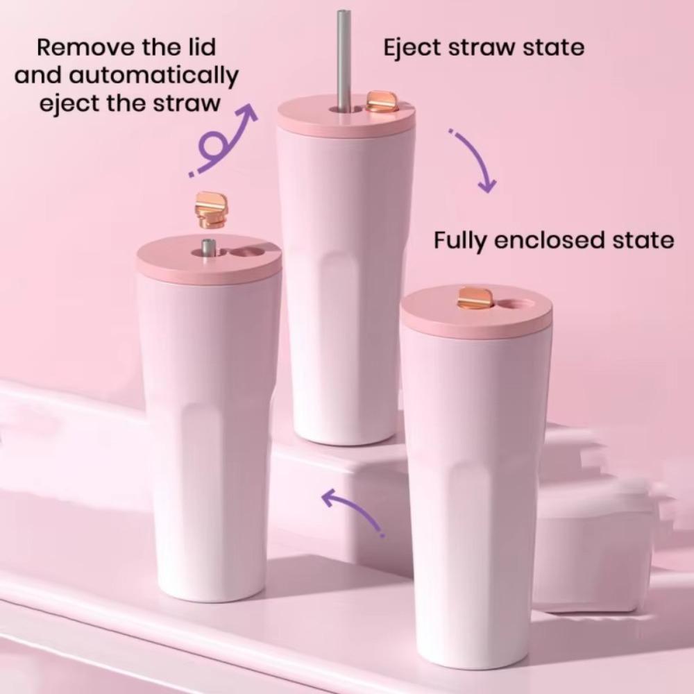 

Large Capacity Insulated Coffee Cup 750 ML Car Cup High Quality Automatic Vacuum Cup for Gift хакі