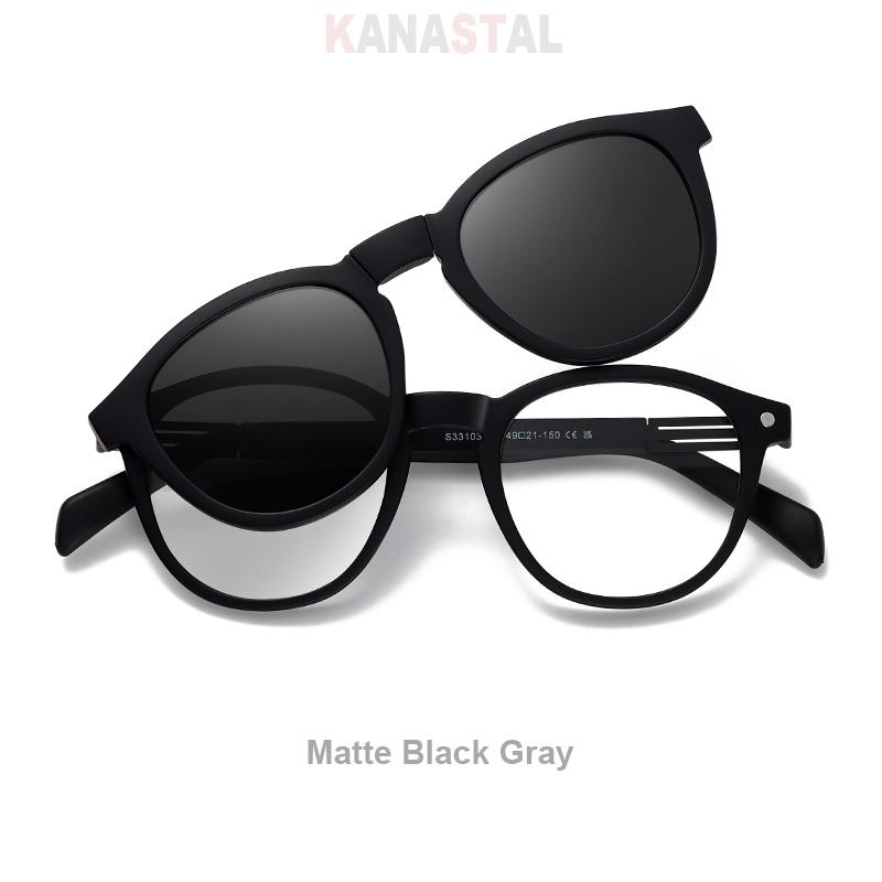 

Men Prescription Glasses Myopia Reading Eyewear Women Blue Light Blocking CR39 Lenses TR90 Eyeglasses Frame Sunglasses Fold Clip Anti blue 0