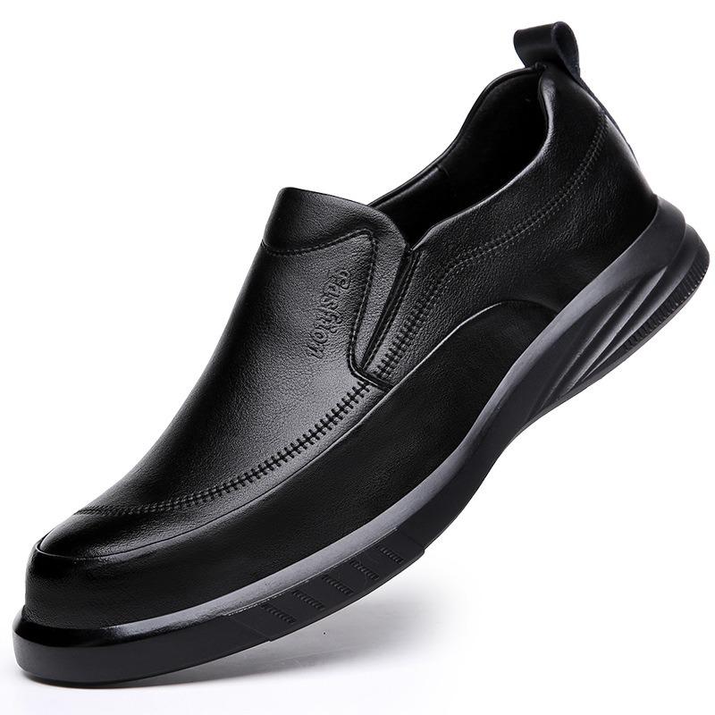 New leather shoes men's non-slip soft surface soft sole versatile foot casual shoes leather one-pedal men's shoes comfortable