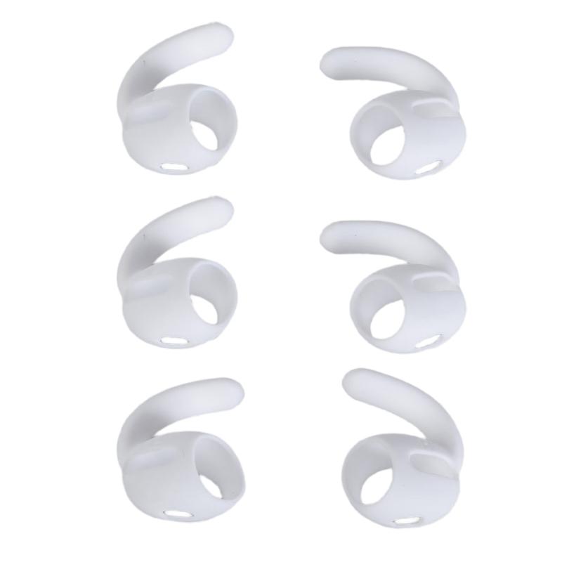 

3Pairs Ear Hooks Ear Sleeves Caps For Earphones From Durability Silicone Earplugs Set Secure and Slip resistant