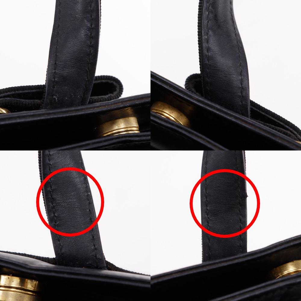 Salvatore Ferragamo Vara ribbon Handbag BA21 4178 2WAYShoulder black Calfskin Women Used