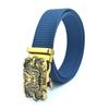 Men's Nylon Belt with Breathable Fabric and Automatic Buckle - Ideal as a Gift or Trouser Accessory
