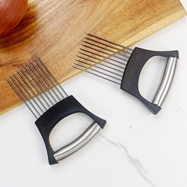 Stainless Steel Onion Slicer & Meat Tenderizer Tool
