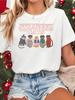 Stranger Cats Printed Unisexs Inspiration Tshirt Shortsleeved Top White Light SpringSummer Casual Party Outfit