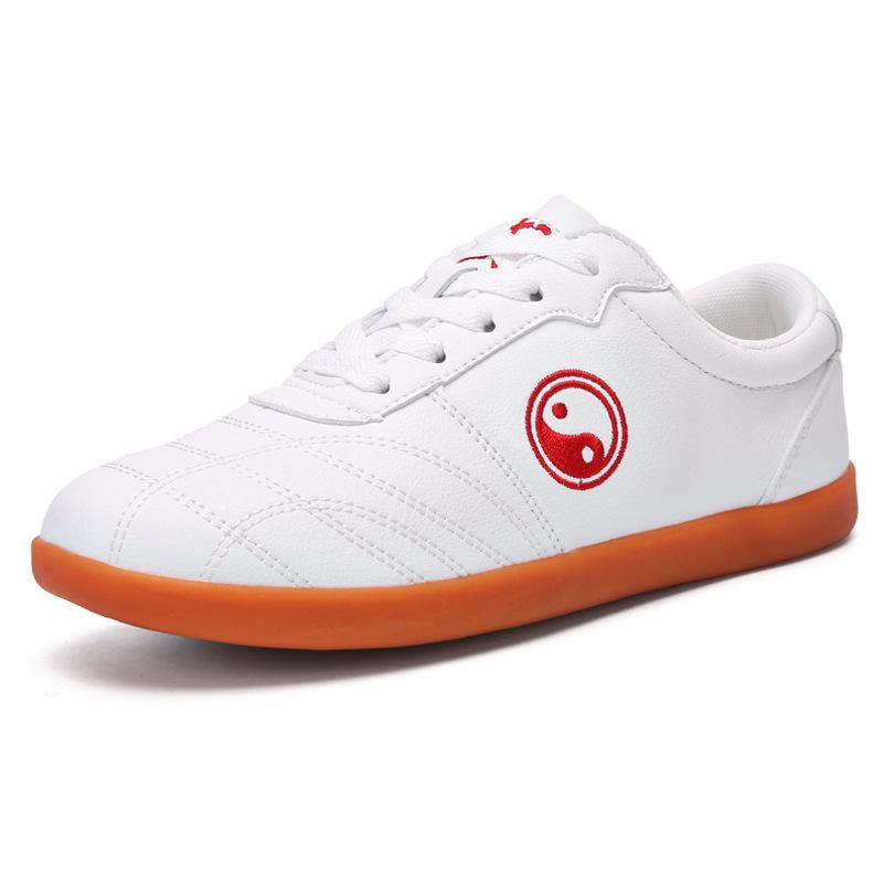 Tai Chi shoes black beef tendon sole leather surface soft non-slip Tai Chi martial arts shoes black 35 белый