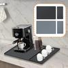 Silicone Coffee Mat Coffee Maker Mat Raised Edge with Dish Drying Pad for Potted Plants