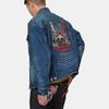 Evisu Ss21 Buddha Head And Origin Object Embroidered Denim Jacket Men Jacket Denim-Blue 2ESHTM1DJ717LF