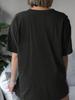 100 Cotton Women Tshirt Moon and Cat Silhouettes Printed Tee Shirt Summer Comfortable Loose Tops Street Fashion Female Clothes