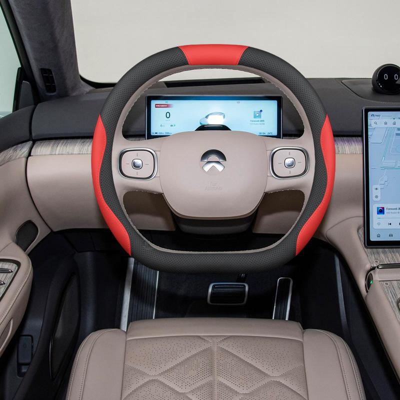 All-Season Genuine Leather Steering Wheel Cover for NIO ES6/EC6/ES8/ET7
