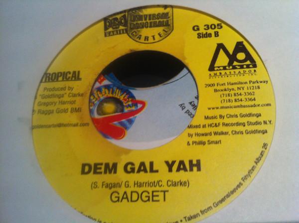 

7inch Record MR. LEXX / GADGET - Nuff Gal Flip / Dem Gal Yah G305 Golden Cartel R Jamaica Reggae, Ska & Dub Used