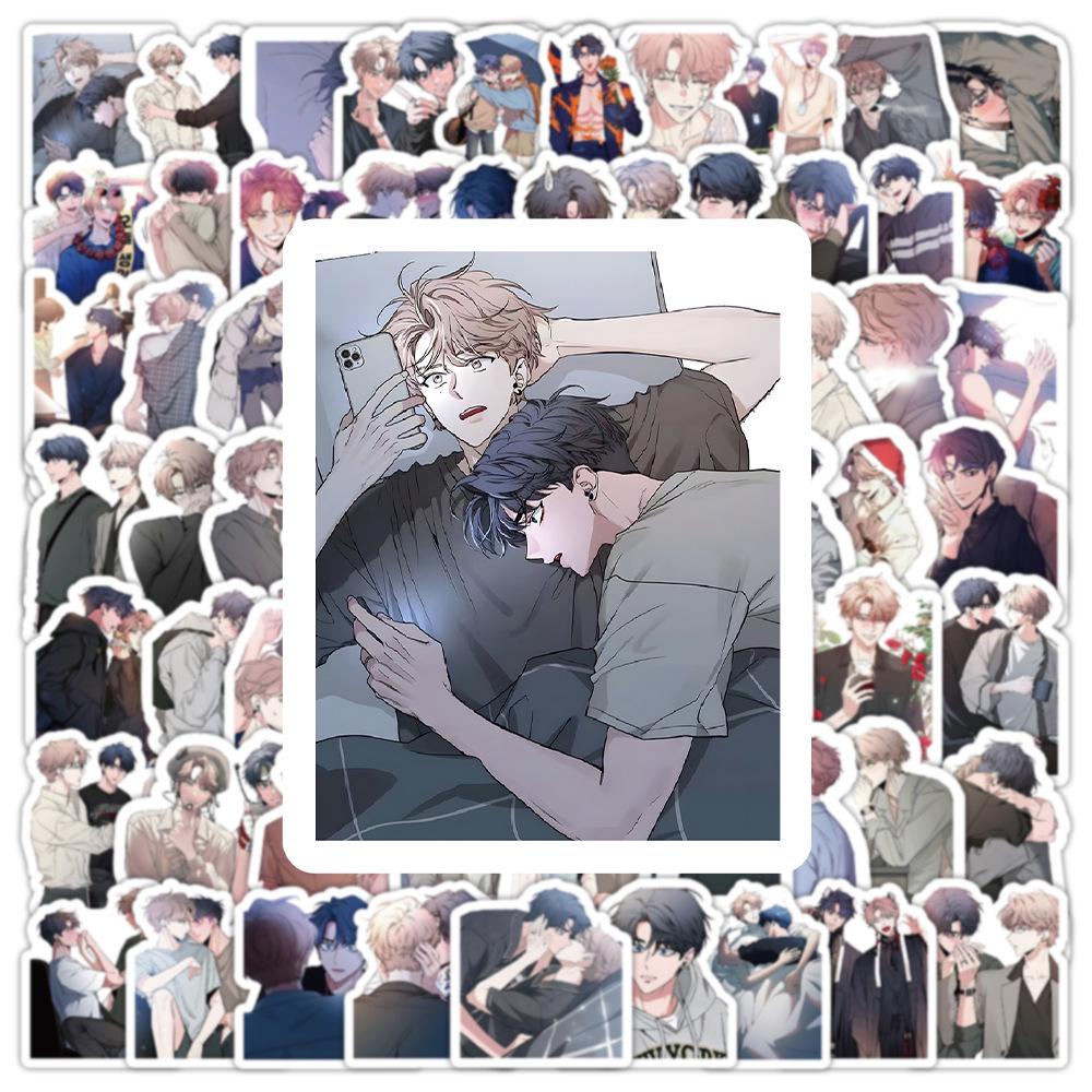 100 Korean Manga Sticker Sheets: Waterproof, Perfect for Journals, Water Bottles, and Phones