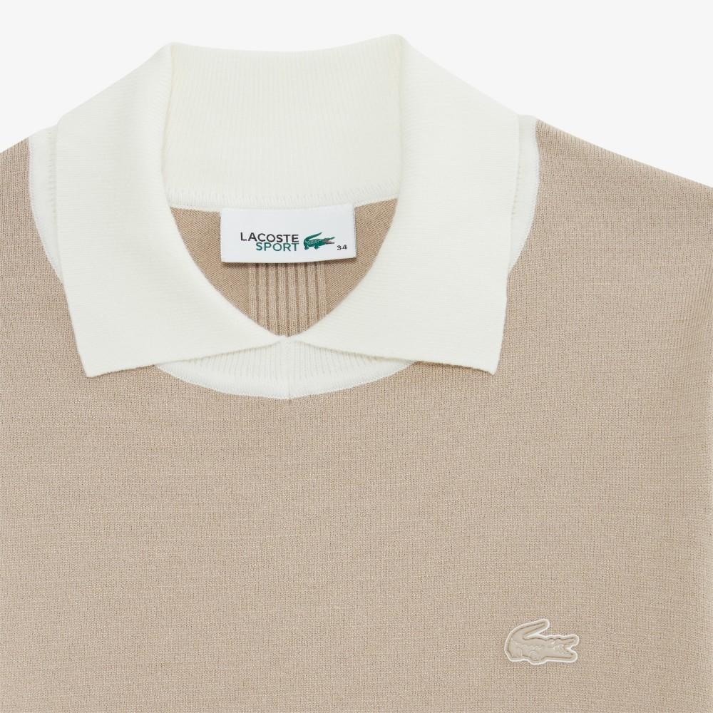 [Lacoste] Women's Contrast Collar Sweater AF814E-55N02S